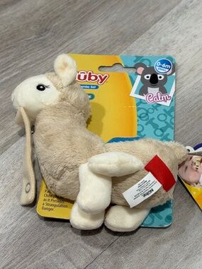 Nuby Snuggleez Llama Plush Pacifinder Lovey NEW No Pacifier Baby Toy